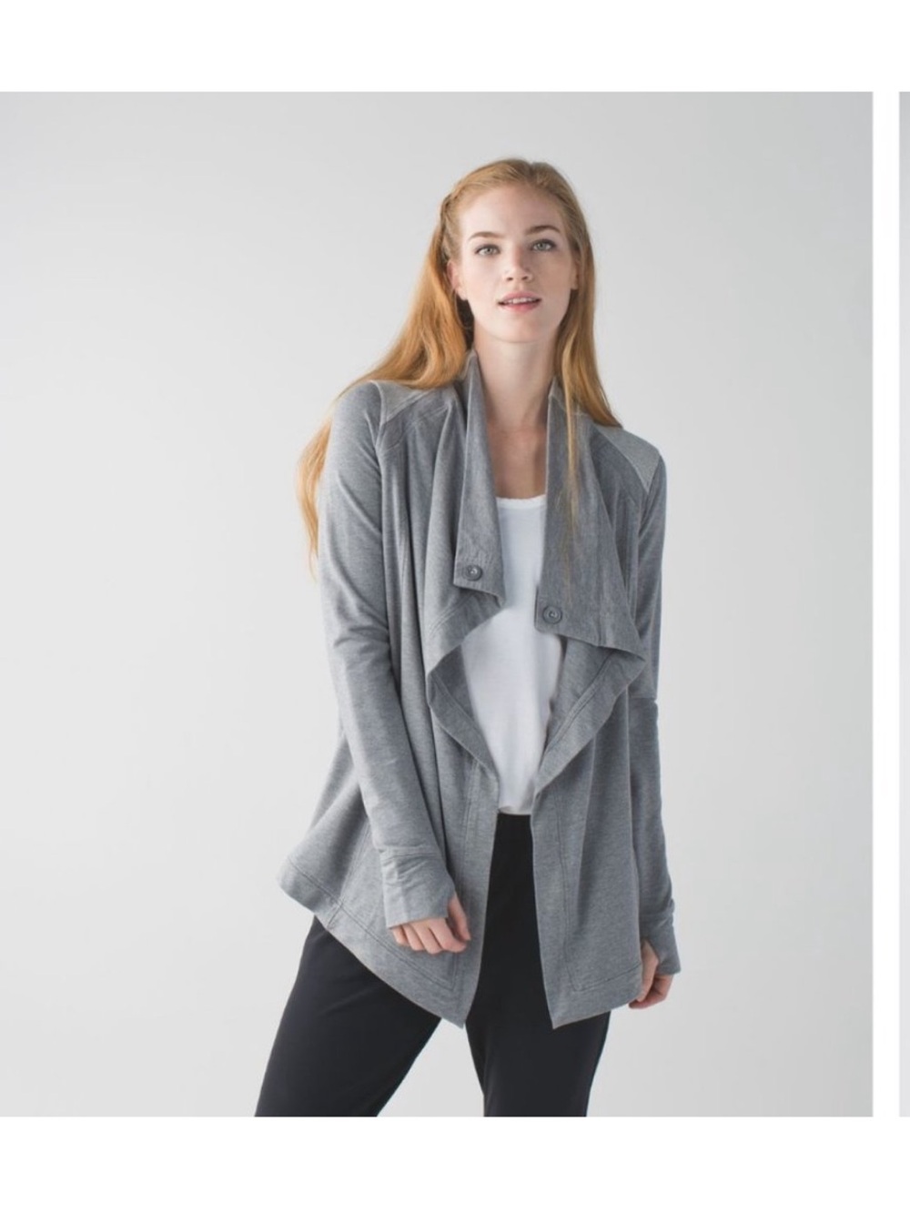 Lululemon Coast Wrap Open Front Cardigan Sz 8